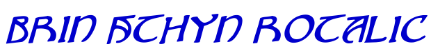 Brin Athyn Rotalic font